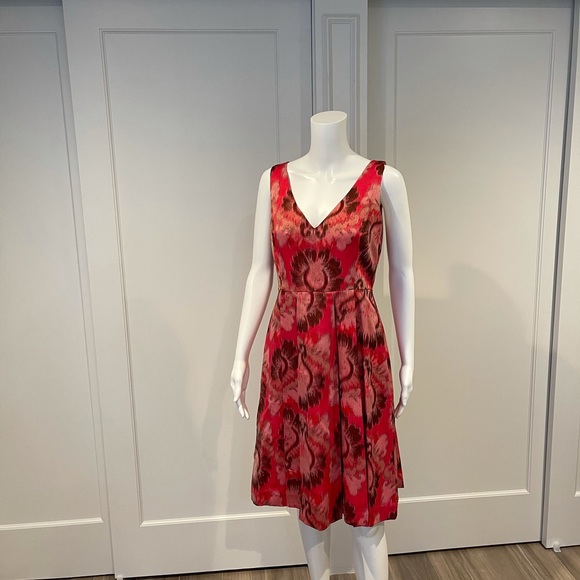 Tory Burch Red Sleeveless Silk Dress 6 NWOT - Picture 2 of 7